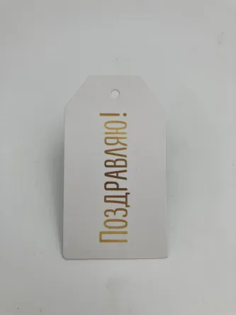 Поздравляю 8,8x5 см