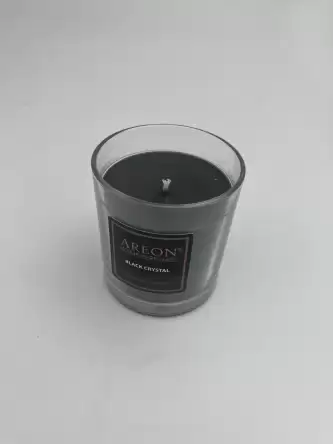 Свеча ароматическая в стакане Черный кристалл